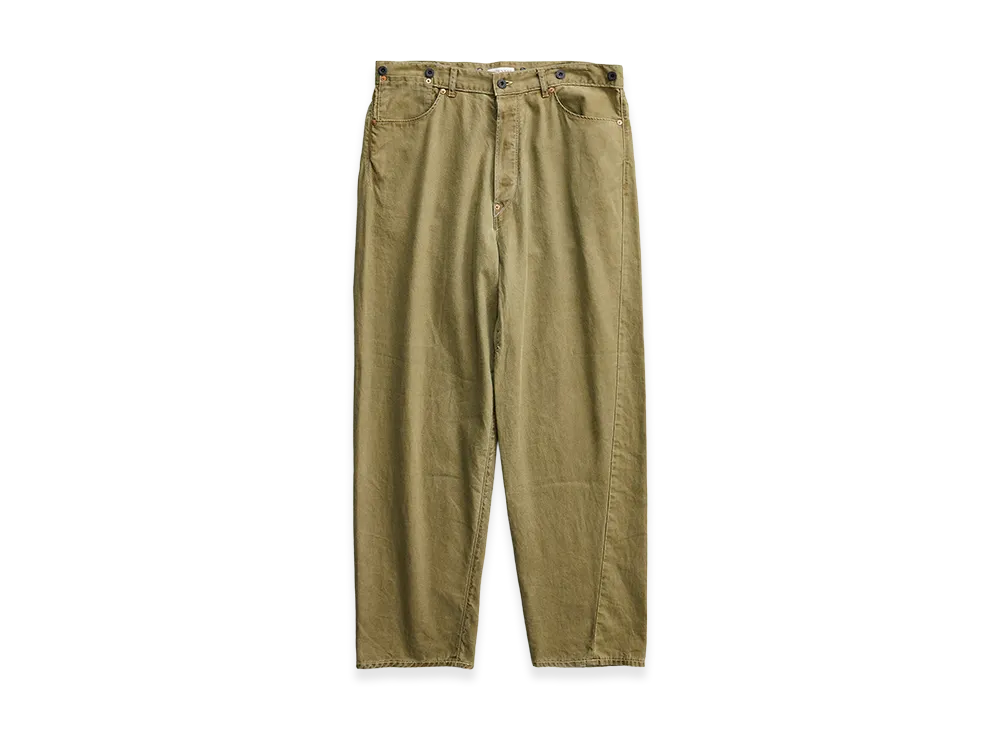 NICENESS H.Sharky Vintage Treat Herringbone Twist Jeans "Khaki"