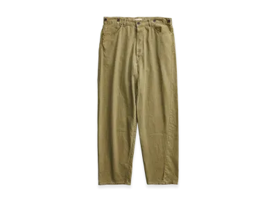 NICENESS H.Sharky Vintage Treat Herringbone Twist Jeans "Khaki"