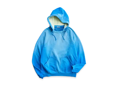 NICENESS Del Distressed Sweat Hoodie "Blue"