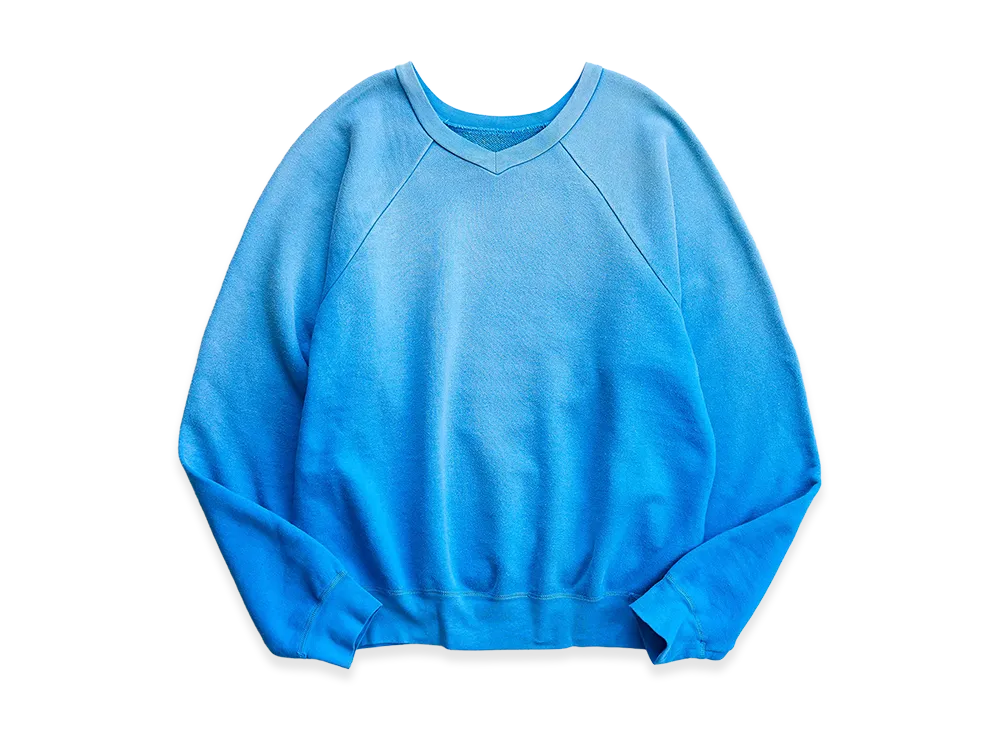 NICENESS Naja Distressed Sweat Pullover Double Front "Blue"
