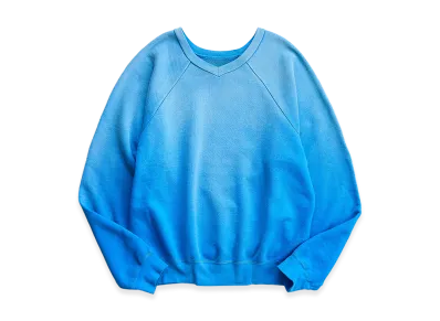 NICENESS Naja Distressed Sweat Pullover Double Front "Blue"