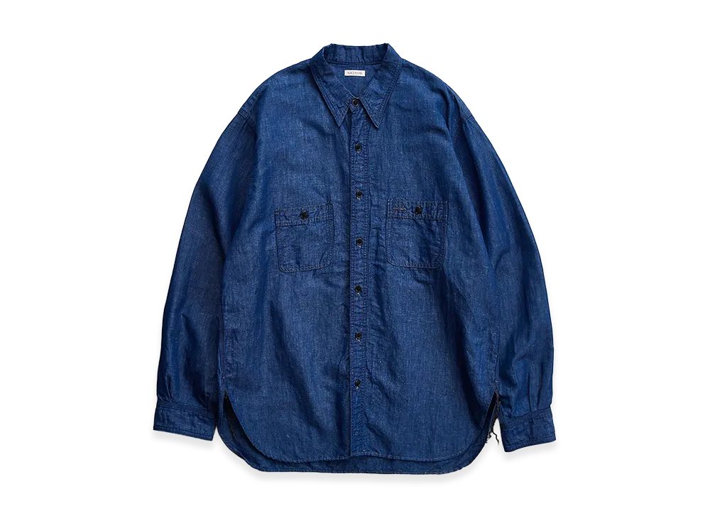 NICENESS Molina Chambray Work shirt "Indigo"