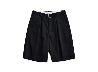 NICENESS Method Integrated Leather Belt Short Pants "Black"