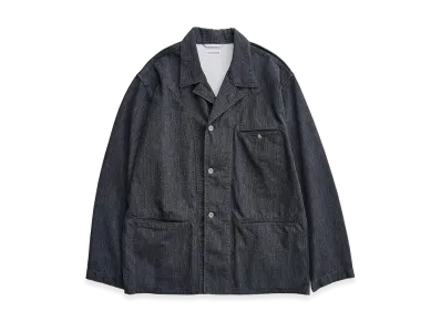 NICENESS S.Rollo Twisted Chambray Utility Jacket "Heather Gray"