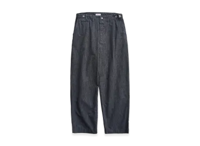 NICENESS S.Bliss Twisted Chambray Utility Pants "Heather Gray"