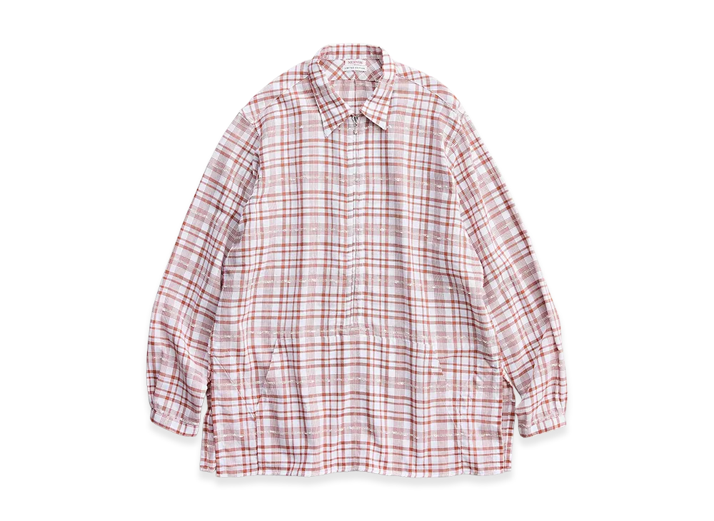 NICENESS Gigli Long Zip Pullover Shirt "Brown"