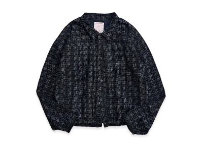 NICENESS K.Barney K - Kasuri Fuji Blouson "Navy"