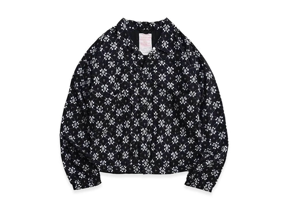 NICENESS K.Barney K - Kasuri Fuji Blouson "Black"