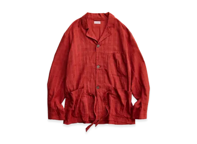 NICENESS Gez Jacquard Check Coveralls "Red"