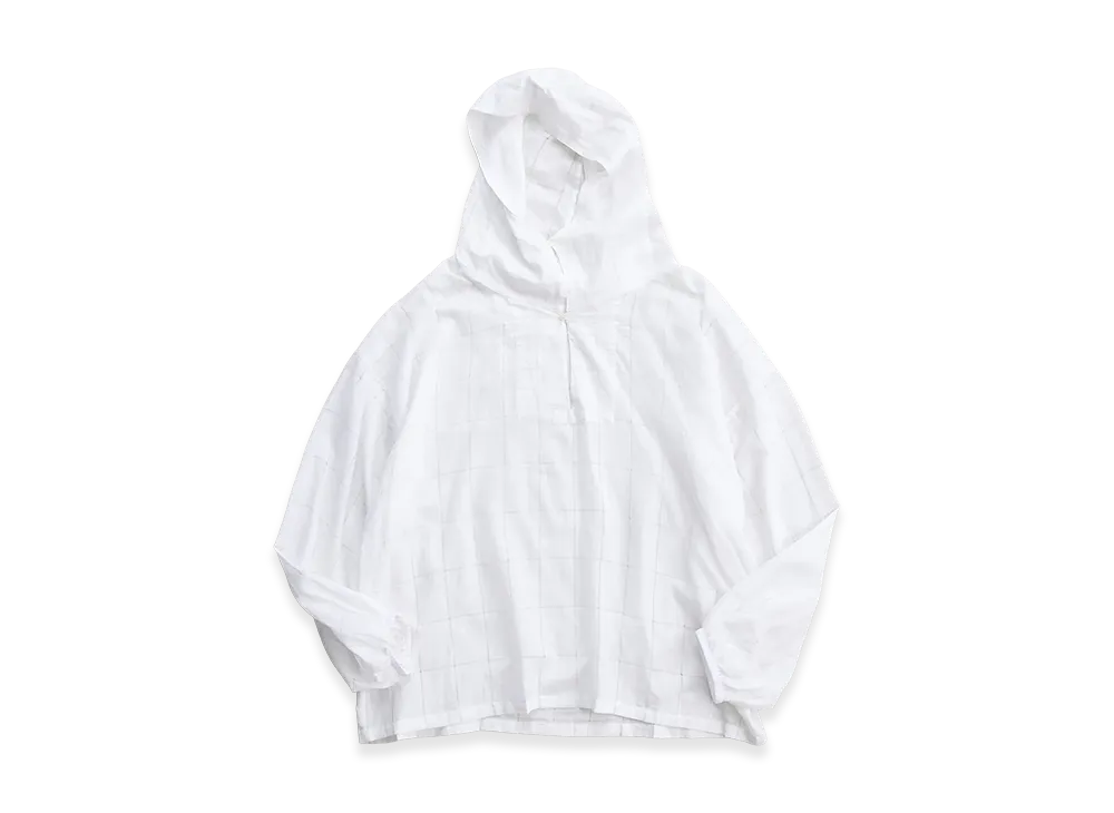 NICENESS C.Biddu Snow Parka - Hand Cut Lattice Fabric "White"