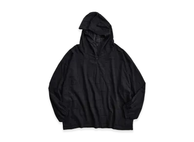 NICENESS C.Biddu Snow Parka - Hand Cut Lattice Fabric "Black"