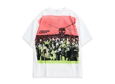 NICENESS Ed Hand Stencil Print Tee "White"