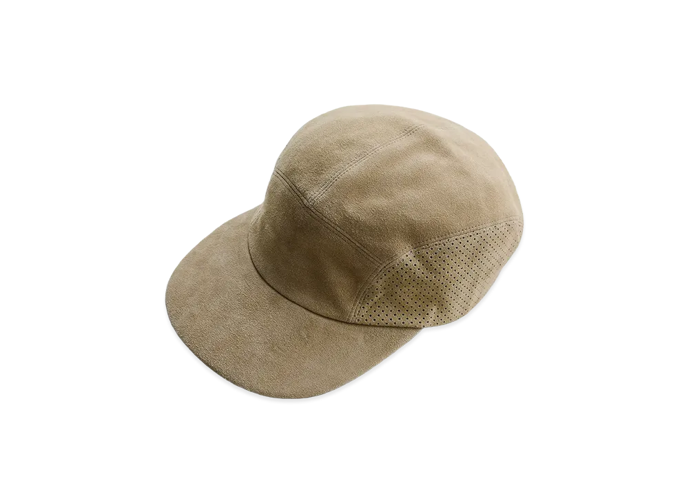 NICENESS Pullman Mesh Panel Leather Cap "Taupe"