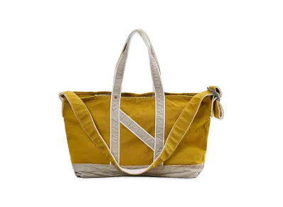 NICENESS L.Lesh NN Aged Effect Shoulder Tote Bag "Mustard/Gray"