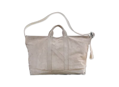 NICENESS S.Ledz Suede Leather NN Shoulder Tote Bag "Light Beige"