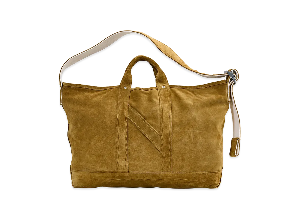 NICENESS S.Ledz Suede Leather NN Shoulder Tote Bag "Camel"