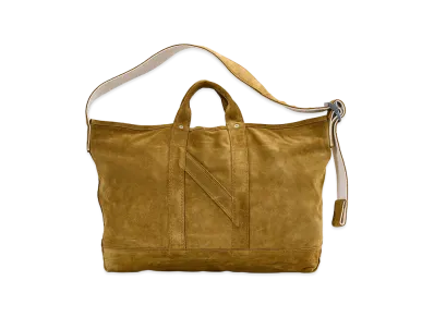 NICENESS S.Ledz Suede Leather NN Shoulder Tote Bag "Camel"
