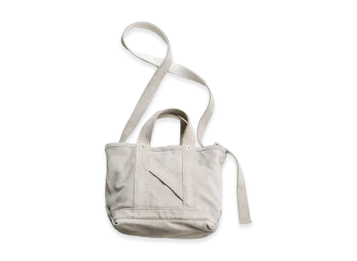 NICENESS M.S.Ledz Suede Leather NN Shoulder Tote Bag - Mini "Light Beige"