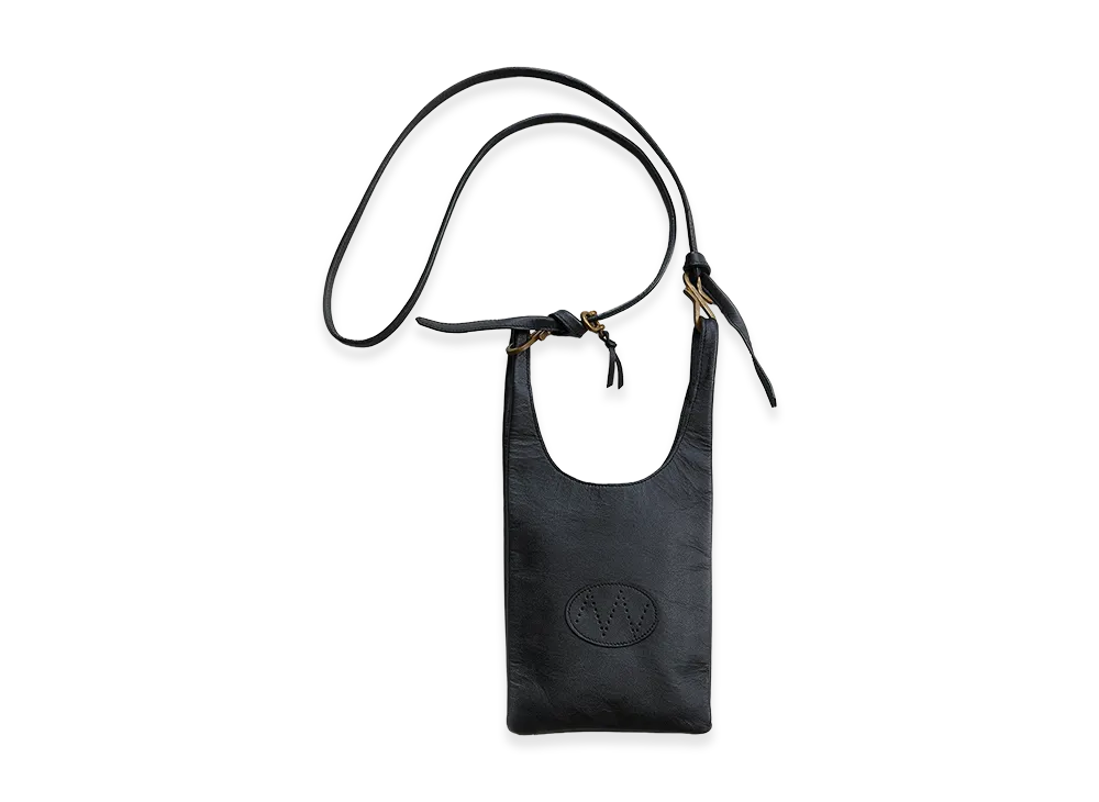 NICENESS Lowe – Petit Horse Leather Shoulder Strap Bag – Small "Black"