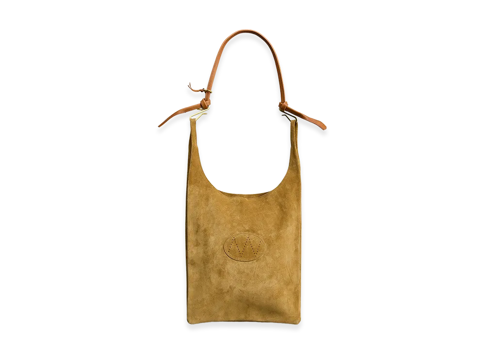 NICENESS S.O.Lowe – Midi Suede Leather Shoulder Strap Bag – Medium "Camel"