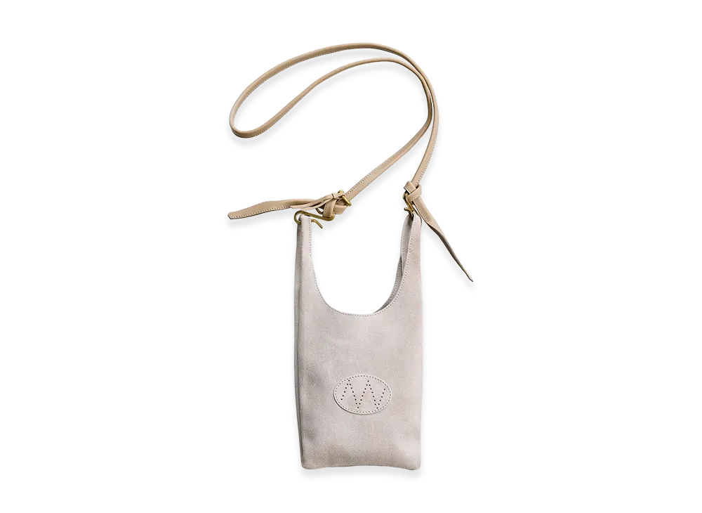 NICENESS S.O.Lowe – Petit Suede Leather Shoulder Strap Bag – Small "Light Beige"