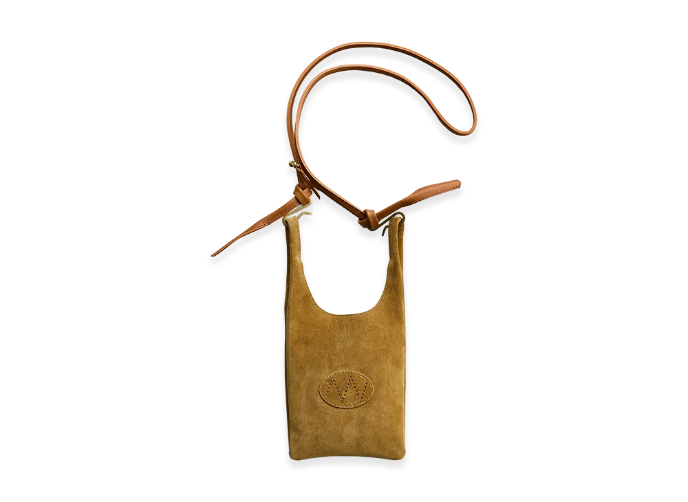 NICENESS S.O.Lowe – Petit Suede Leather Shoulder Strap Bag – Small "Camel"