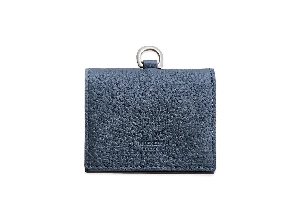 NICENESS H.Jello Cow Leather Coin Case "Blue Gray"