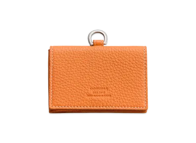 NICENESS H.Biafra Cow Leather L-Shape Card Case "Orange"