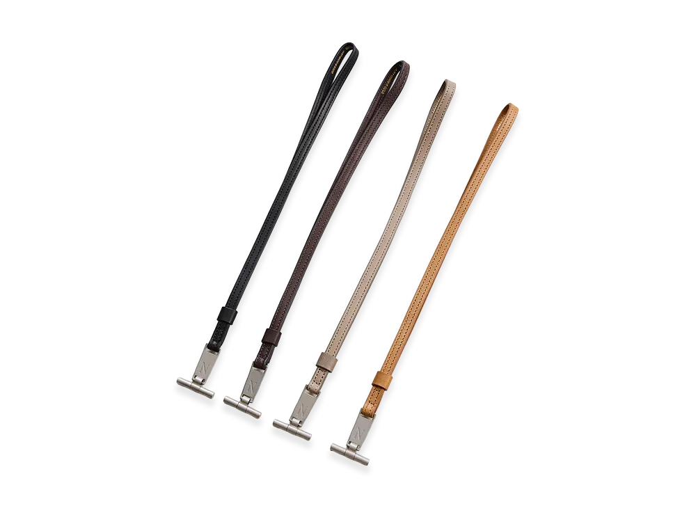 NICENESS H.S.Days T-Bar & Kip Leather Strap / Short "Black"