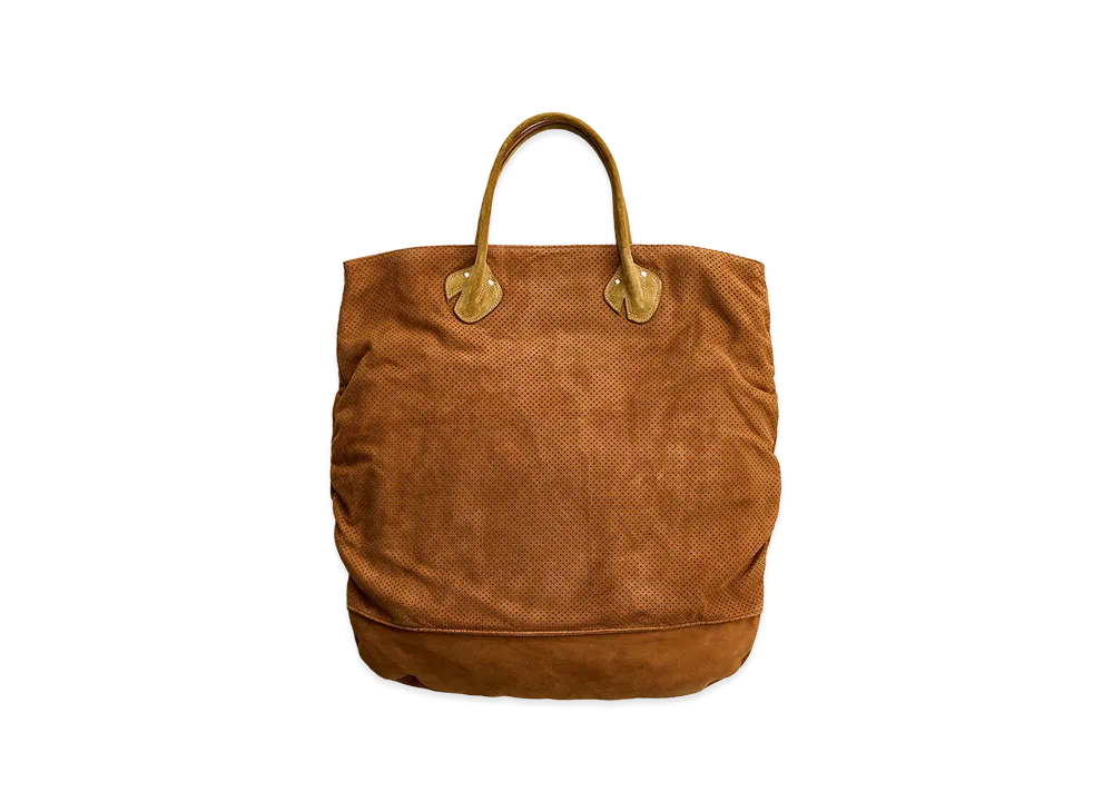 NICENESS L.Aphex Hair Sheep Leather NN Shirring Bag "Cognac"