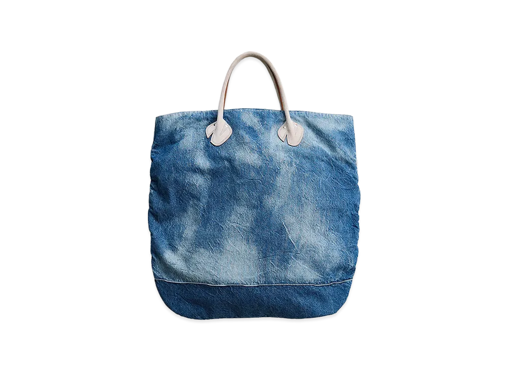 NICENESS D.Aphex Distressed Denim NN Shirring Bag "Indigo"