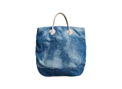 NICENESS D.Aphex Distressed Denim NN Shirring Bag "Indigo"
