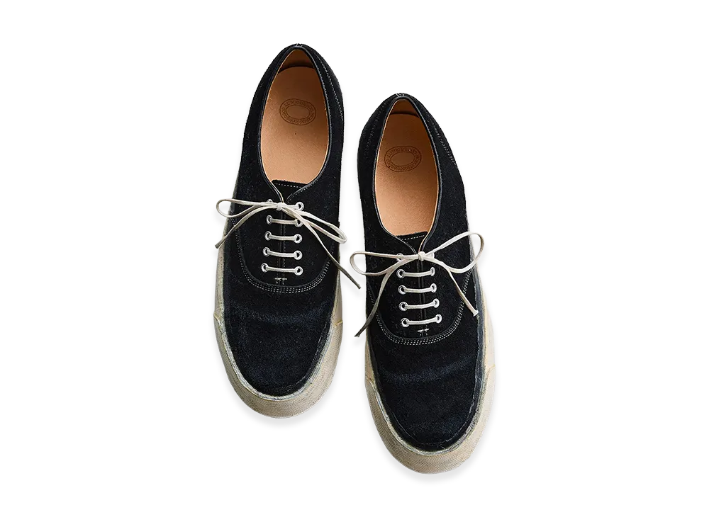 NICENESS Georgia NN Leather Yacht Shoes "Black/White"