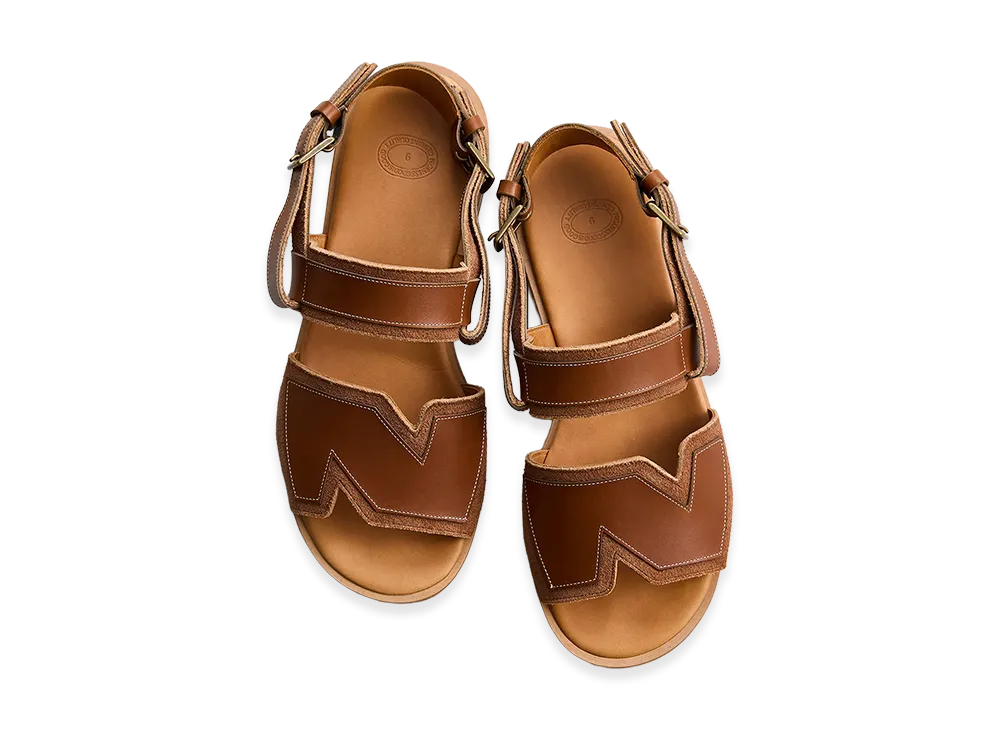 NICENESS Ballard NN LEATHER SANDALS "Cognac"