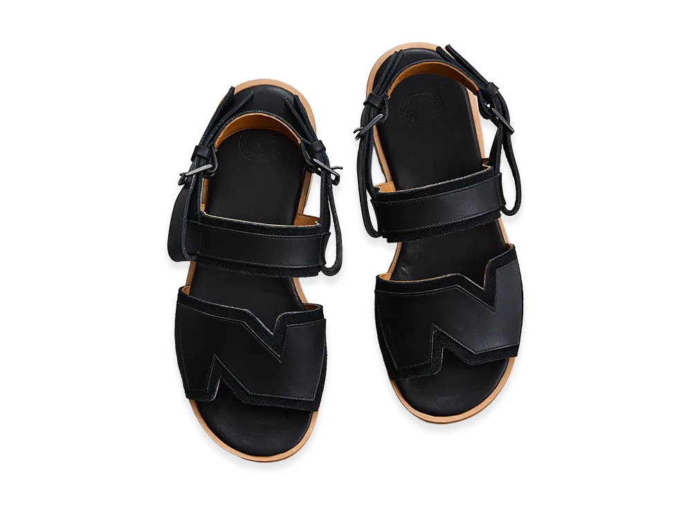 NICENESS Ballard NN LEATHER SANDALS "Black"