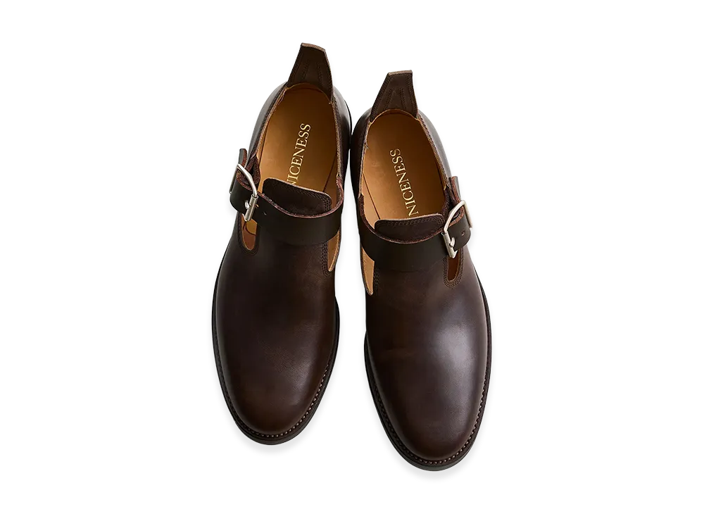 NICENESS Newell Horsebutt Engineer Sandals "Brown"