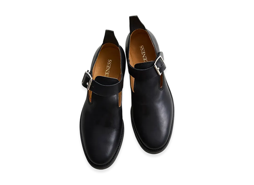 NICENESS Newell Horsebutt Engineer Sandals "Black"