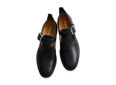 NICENESS Newell Horsebutt Engineer Sandals "Black"