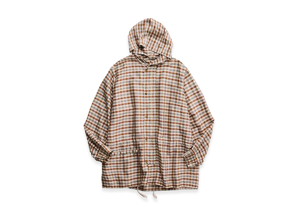NICENESS Levene Silk Check Taffeta Parka "Gold"