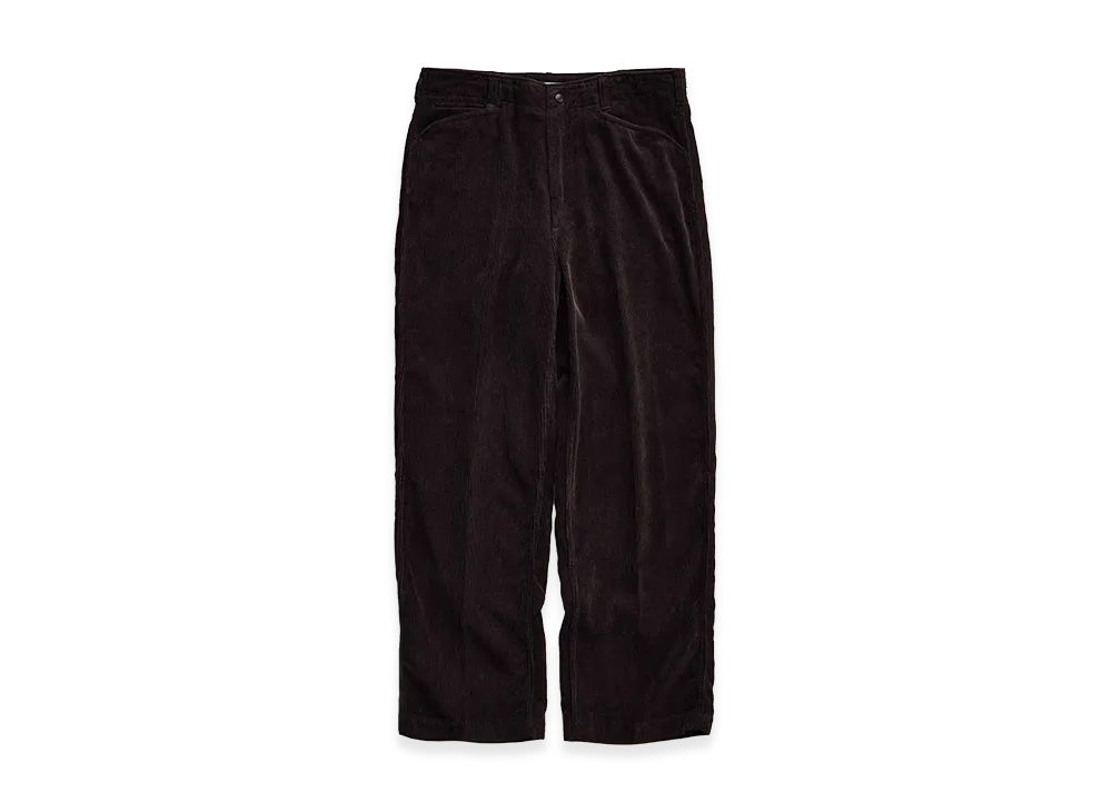 NICENESS S.Morley Silk Corduroy Frisco Trousers "Brown"