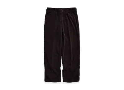 NICENESS S.Morley Silk Corduroy Frisco Trousers "Brown"