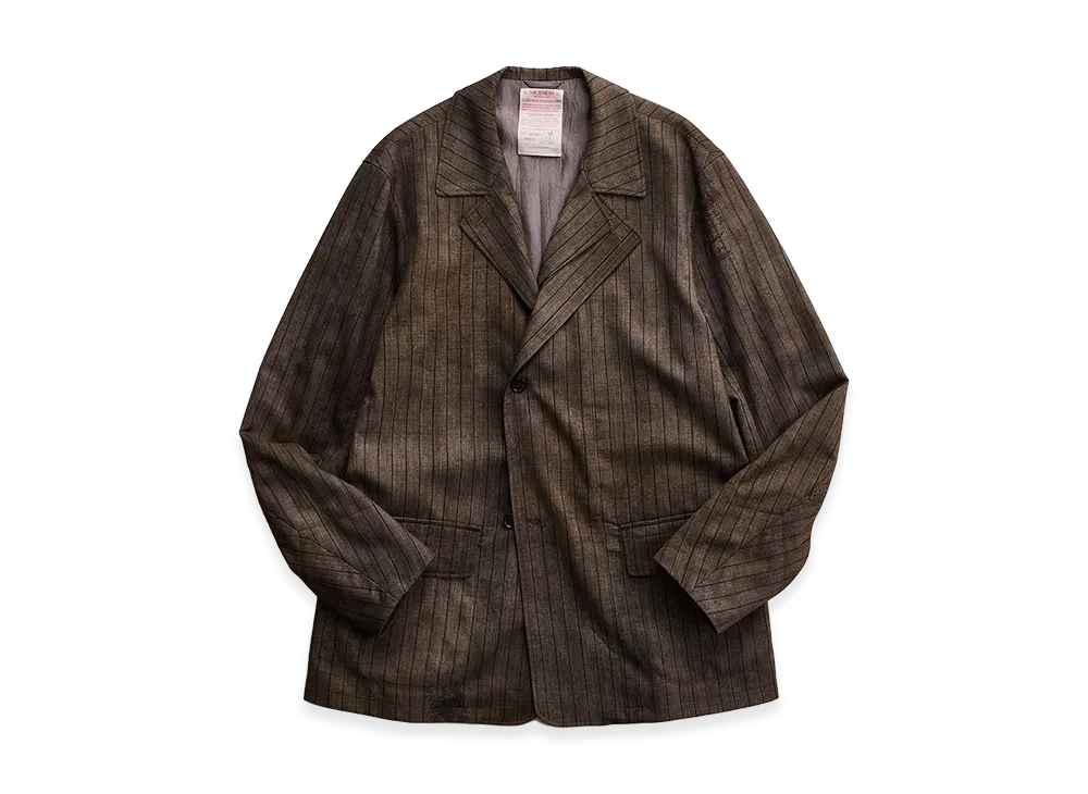 NICENESS N.Fielding Printed Stripe Hunter Jacket "Wide Stripes"