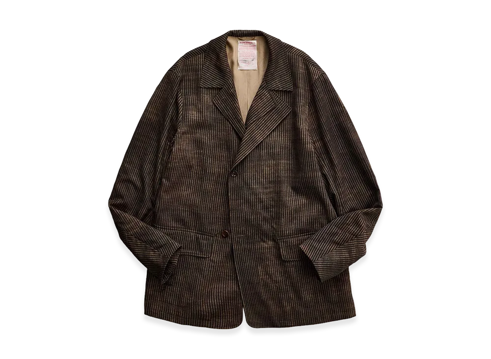 NICENESS N.Fielding Printed Stripe Hunter Jacket "Narrow Stripes"