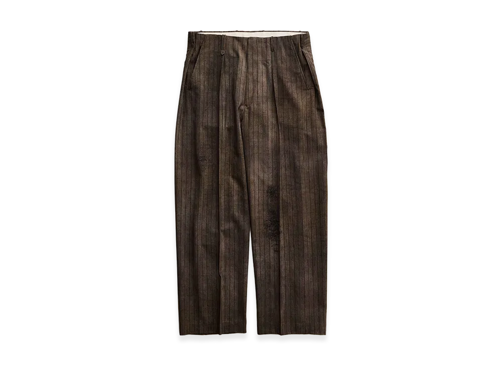 NICENESS N.Dickens Printed Stripe Resized Trousers "Narrow Stripes"