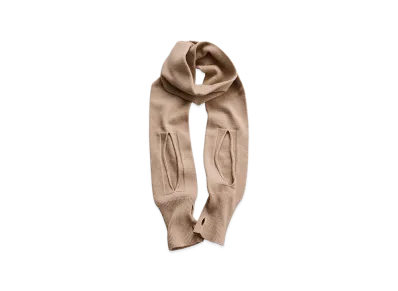 NICENESS Toby Vicuña Cashmere Sleeve Muffler "Natural"