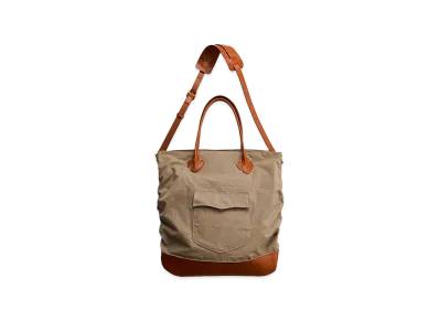 NICENESS L.Aphex Heinzman Shirring Bag "Khaki/Cognac"