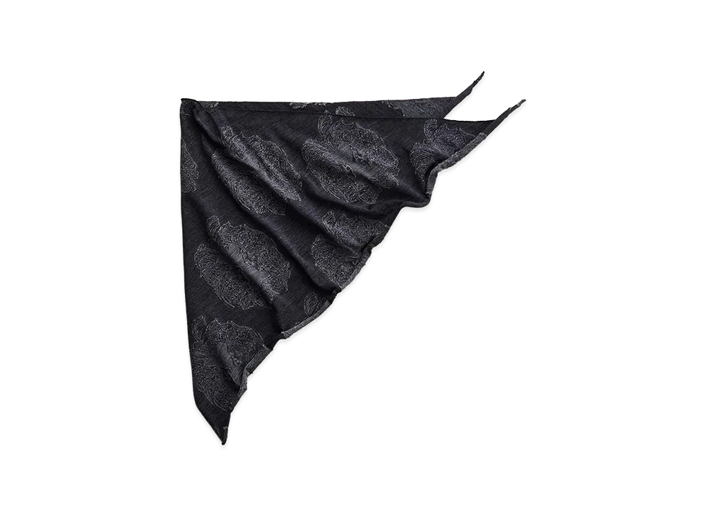 NICENESS Lockie Apple Jacquard Triangle Scarf "Gray"
