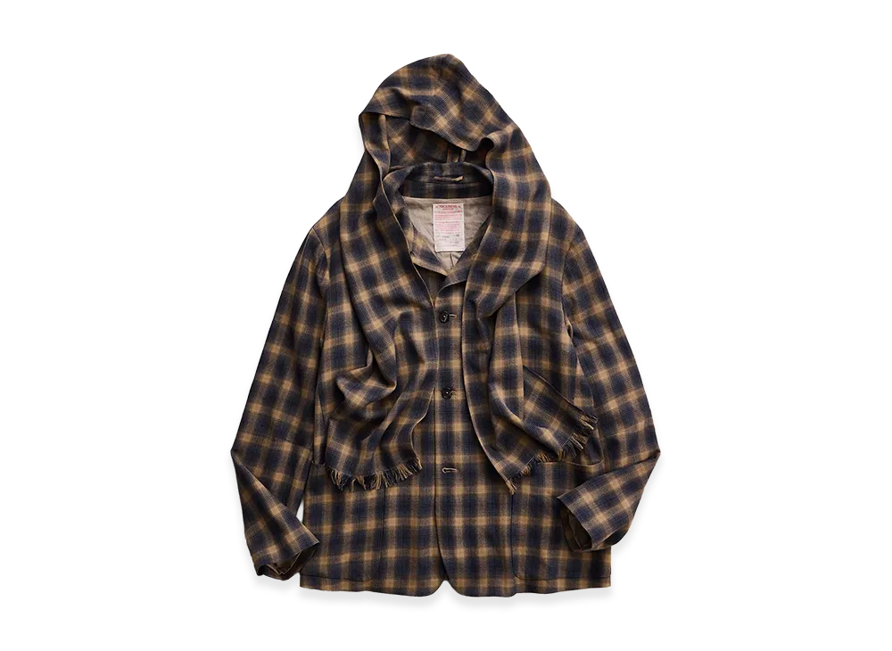 NICENESS C.Tartt S140's Ombre Check Tartt Jacket "Beige"