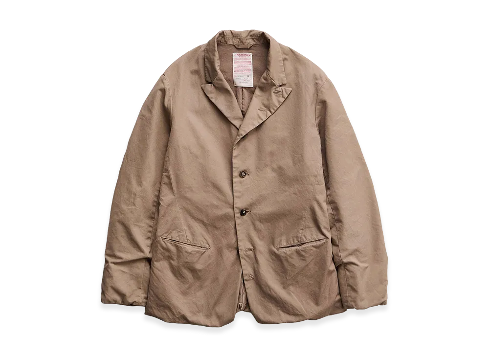 NICENESS E.Defoe Premium Pima Twill Rover Jacket "Beige"