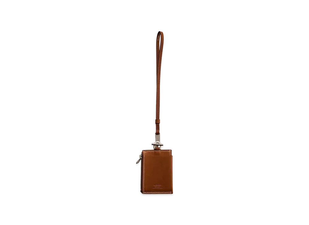 NICENESS Bay Ray - Short Zip Card Case-Short Strap "Cognac"